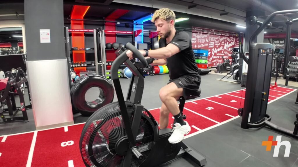 Josh from healthshift demonstrating a gym strength training exercise